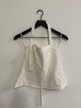 Edikted White Corset-Style Camisole Top